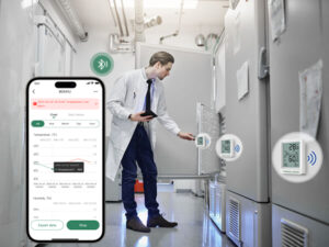 کوچکترین دماسنج دیتالاگر بلوتوث دار 